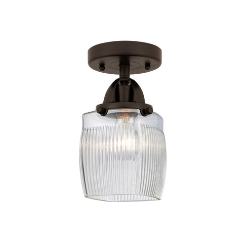 Nouveau 2 One Light Semi-Flush Mount in Oil Rubbed Bronze (405|288-1C-OB-G302)