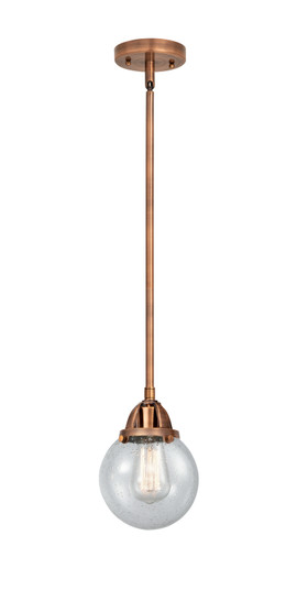 Nouveau 2 One Light Mini Pendant in Antique Copper (405|288-1S-AC-G204-6)