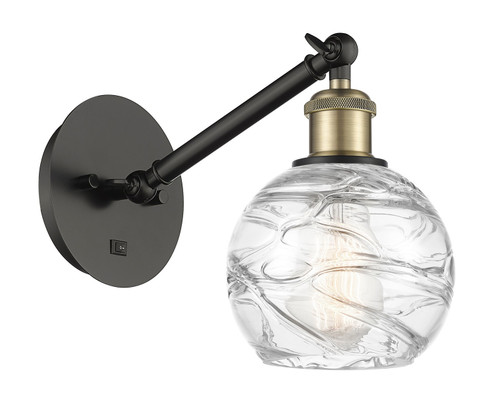 Ballston One Light Wall Sconce in Black Antique Brass (405|317-1W-BAB-G1213-6)