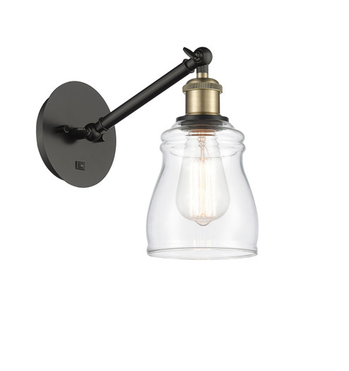 Ballston One Light Wall Sconce in Black Antique Brass (405|317-1W-BAB-G392)