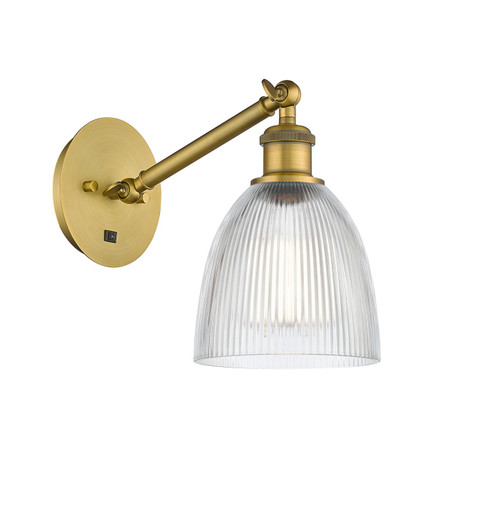 Ballston One Light Wall Sconce in Brushed Brass (405|317-1W-BB-G382)