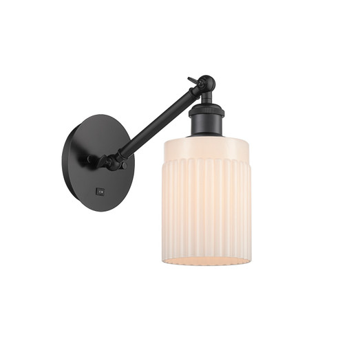 Ballston One Light Wall Sconce in Matte Black (405|317-1W-BK-G341)