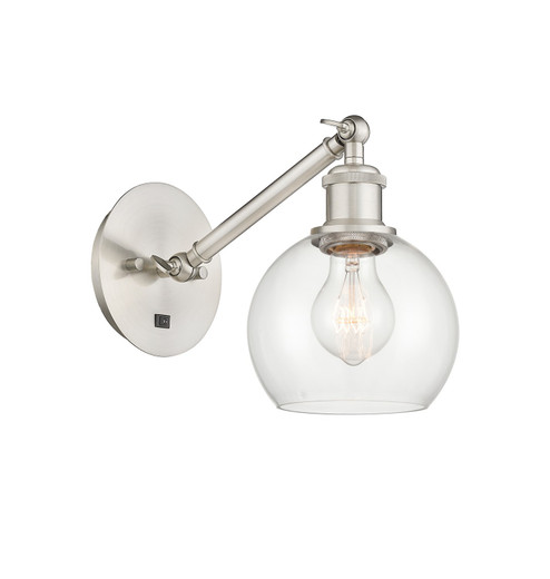 Ballston One Light Wall Sconce in Brushed Satin Nickel (405|317-1W-SN-G122-6)