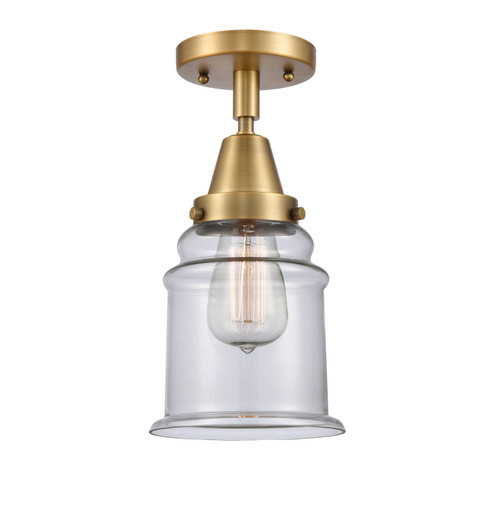 Caden One Light Flush Mount in Brushed Brass (405|447-1C-BB-G182)
