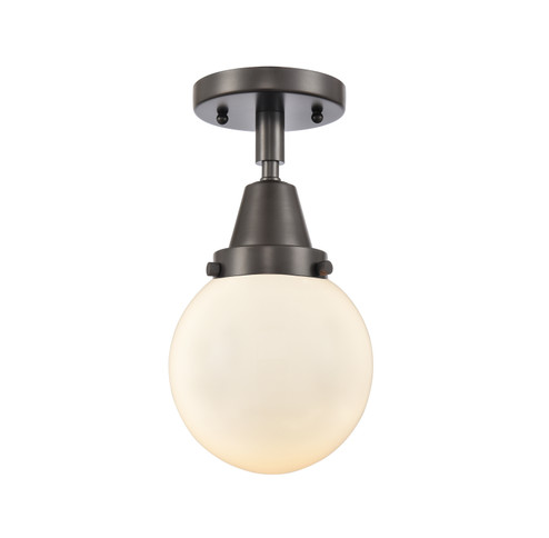 Caden One Light Flush Mount in Oil Rubbed Bronze (405|447-1C-OB-G201-6)