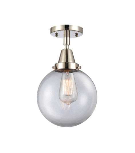 Caden One Light Flush Mount in Polished Nickel (405|447-1C-PN-G202-8)