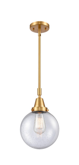 Caden LED Mini Pendant in Satin Gold (405|447-1S-SG-G204-8-LED)