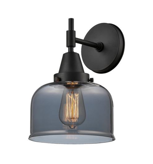 Caden One Light Wall Sconce in Matte Black (405|447-1W-BK-G173)