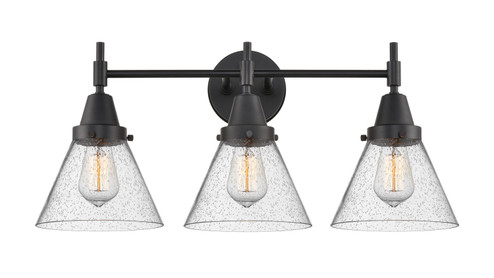 Caden Three Light Bath Vanity in Matte Black (405|447-3W-BK-G44)