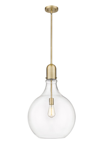 Auralume One Light Pendant in Brushed Brass (405|492-1S-BB-G582-16)