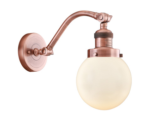 Franklin Restoration One Light Wall Sconce in Antique Copper (405|515-1W-AC-G201-6)