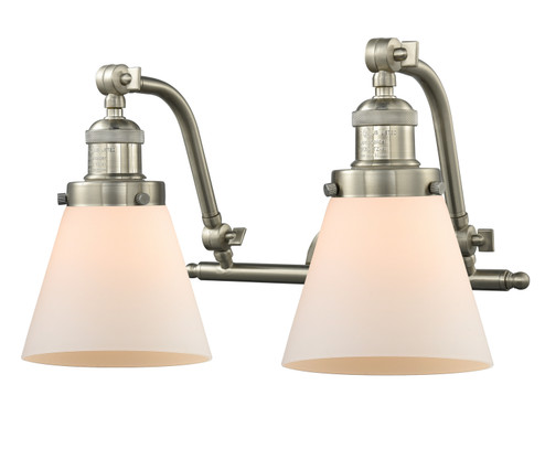 Franklin Restoration Two Light Bath Vanity in Brushed Satin Nickel (405|515-2W-SN-G61) Franklin Restoration Two Light Bath Vanity in Brushed Satin Nickel (405|515-2W-SN-G61)