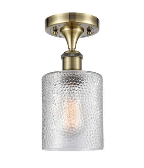 Ballston One Light Semi-Flush Mount in Antique Brass (405|516-1C-AB-G112)