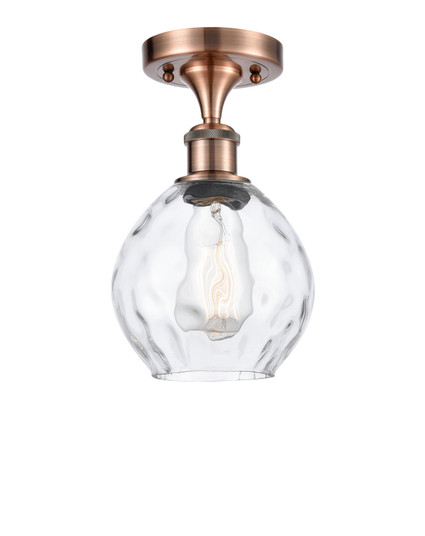 Ballston One Light Semi-Flush Mount in Antique Copper (405|516-1C-AC-G362)