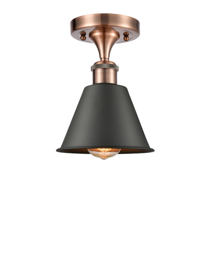 Ballston One Light Semi-Flush Mount in Antique Copper (405|516-1C-AC-M8)