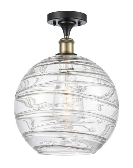Ballston One Light Semi-Flush Mount in Black Antique Brass (405|516-1C-BAB-G1213-12)