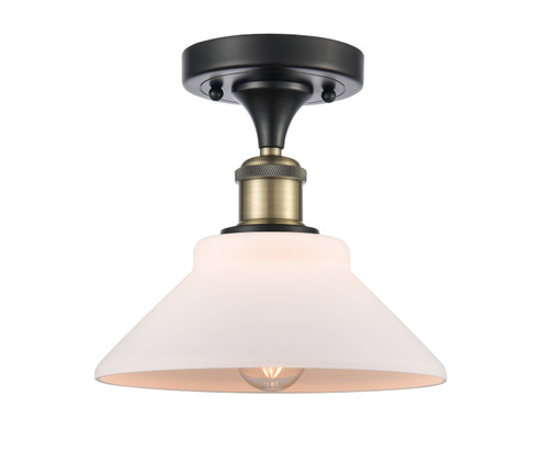 Ballston One Light Semi-Flush Mount in Black Antique Brass (405|516-1C-BAB-G131)