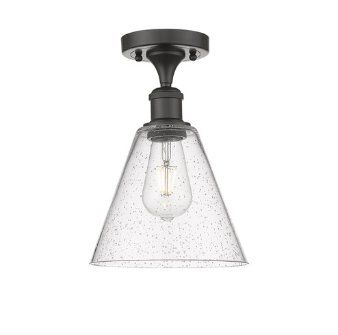 Ballston One Light Semi-Flush Mount in Black Antique Brass (405|516-1C-BAB-GBC-81)