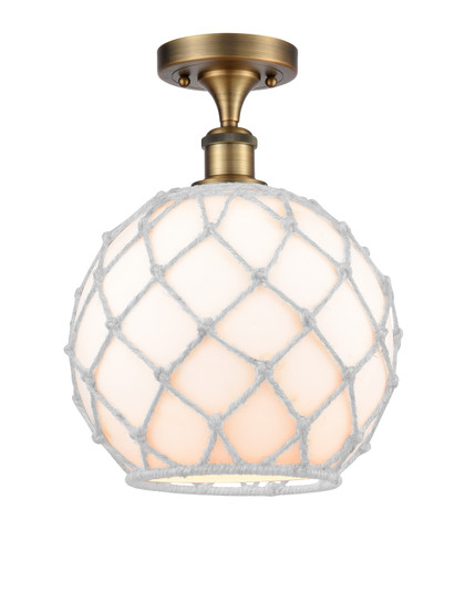 Ballston LED Semi-Flush Mount in Brushed Brass (405|516-1C-BB-G121-10RW-LED) Ballston LED Semi-Flush Mount in Brushed Brass (405|516-1C-BB-G121-10RW-LED)