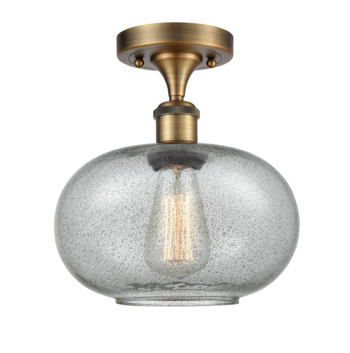 Ballston One Light Semi-Flush Mount in Brushed Brass (405|516-1C-BB-G247)