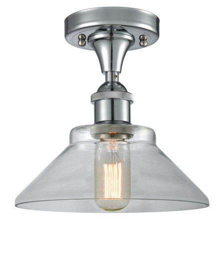 Ballston One Light Semi-Flush Mount in Polished Chrome (405|516-1C-PC-G132)