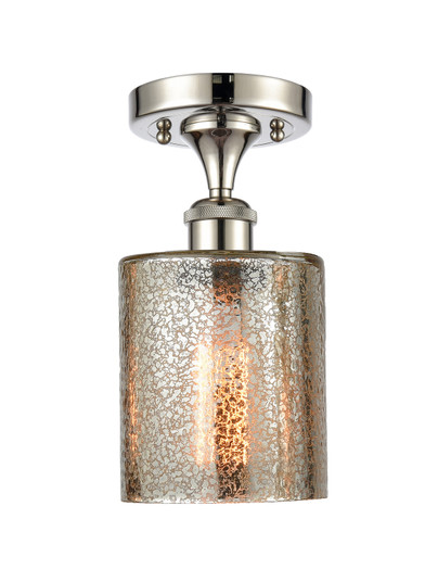 Ballston One Light Semi-Flush Mount in Polished Nickel (405|516-1C-PN-G116)