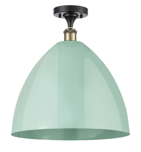 Ballston One Light Semi-Flush Mount in Brushed Satin Nickel (405|516-1C-SN-MBD-16-RD)