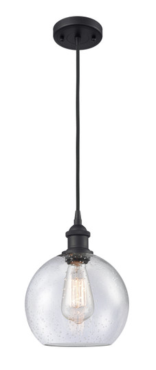 Ballston One Light Mini Pendant in Matte Black (405|516-1P-BK-G124-8) Ballston One Light Mini Pendant in Matte Black (405|516-1P-BK-G124-8)