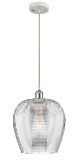 Ballston LED Mini Pendant in White Polished Chrome (405|516-1P-WPC-G462-12-LED)