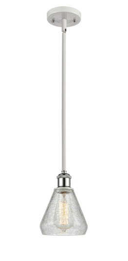 Ballston One Light Mini Pendant in White Polished Chrome (405|516-1S-WPC-G275)