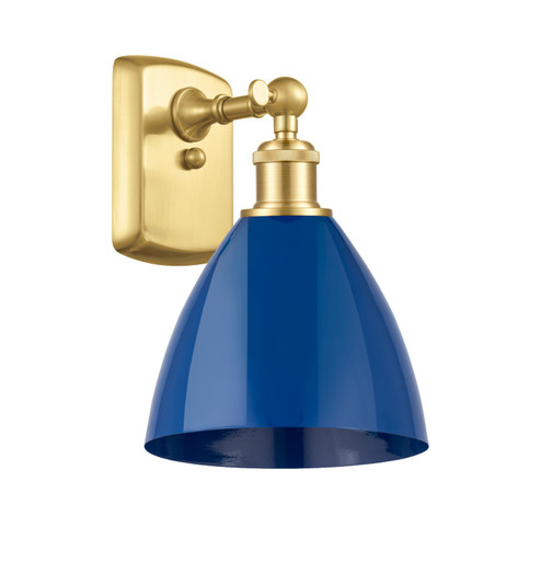 Ballston One Light Wall Sconce in Satin Gold (405|516-1W-SG-MBD-75-BL)