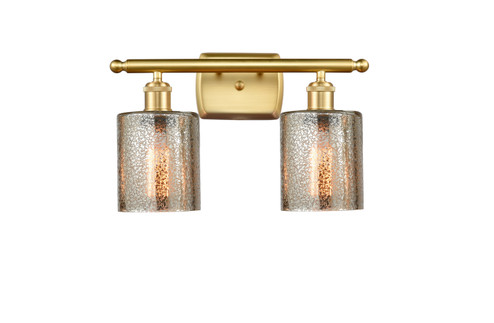 Ballston Two Light Bath Vanity in Satin Gold (405|516-2W-SG-G116)