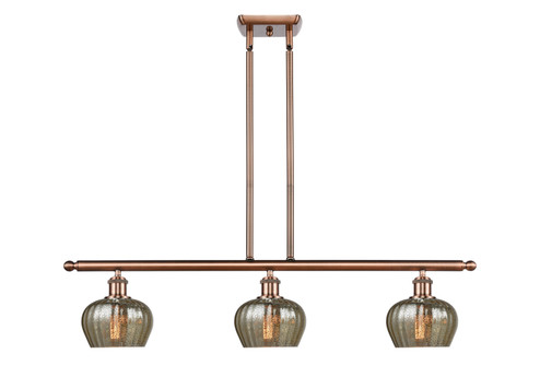 Ballston Three Light Island Pendant in Antique Copper (405|516-3I-AC-G96)