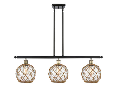 Ballston LED Island Pendant in Black Antique Brass (405|516-3I-BAB-G122-8RB-LED)