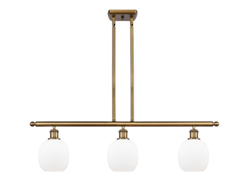 Ballston Three Light Island Pendant in Brushed Brass (405|516-3I-BB-G101)