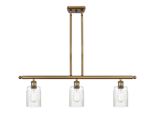 Ballston Three Light Island Pendant in Brushed Brass (405|516-3I-BB-G342)