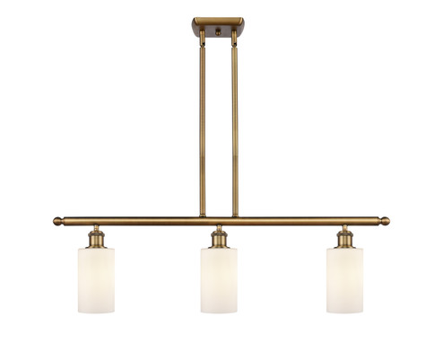 Ballston Three Light Island Pendant in Brushed Brass (405|516-3I-BB-G801)