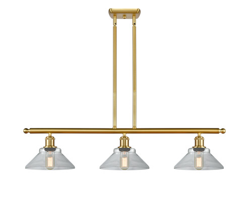 Ballston Three Light Island Pendant in Satin Gold (405|516-3I-SG-G132)