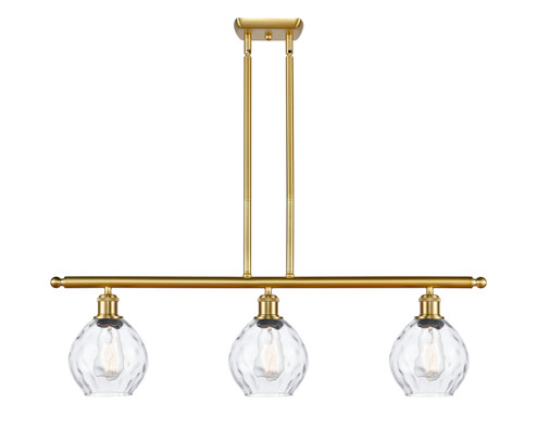 Ballston Three Light Island Pendant in Satin Gold (405|516-3I-SG-G362)