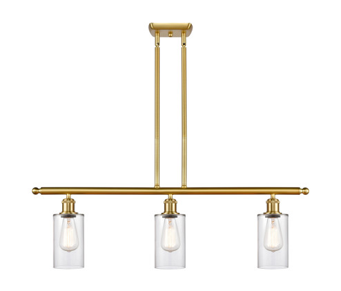Ballston Three Light Island Pendant in Satin Gold (405|516-3I-SG-G802)