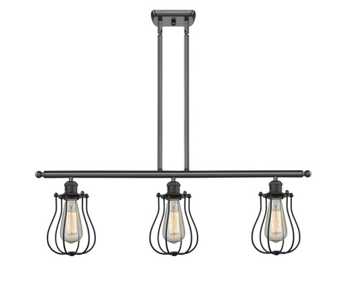 Ballston Three Light Island Pendant in Brushed Satin Nickel (405|516-3I-SN-CE513)