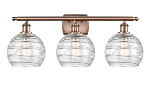 Ballston LED Bath Vanity in Antique Copper (405|516-3W-AC-G1213-8-LED)