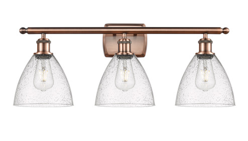 Ballston LED Bath Vanity in Antique Copper (405|516-3W-AC-GBD-754-LED)