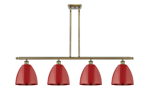 Ballston Four Light Island Pendant in Antique Brass (405|516-4I-AB-MBD-9-RD)