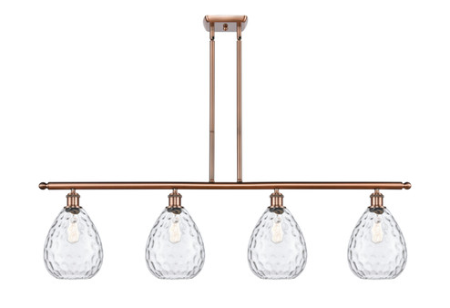 Ballston Four Light Island Pendant in Antique Copper (405|516-4I-AC-G372) Ballston Four Light Island Pendant in Antique Copper (405|516-4I-AC-G372)