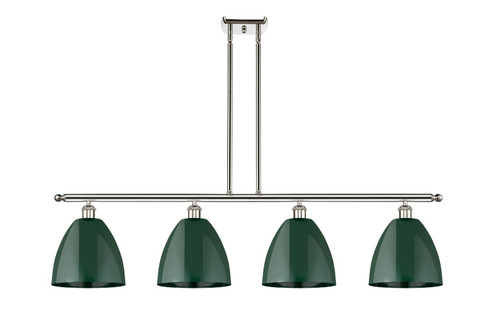 Ballston Four Light Island Pendant in Polished Nickel (405|516-4I-PN-MBD-9-GR) Ballston Four Light Island Pendant in Polished Nickel (405|516-4I-PN-MBD-9-GR)