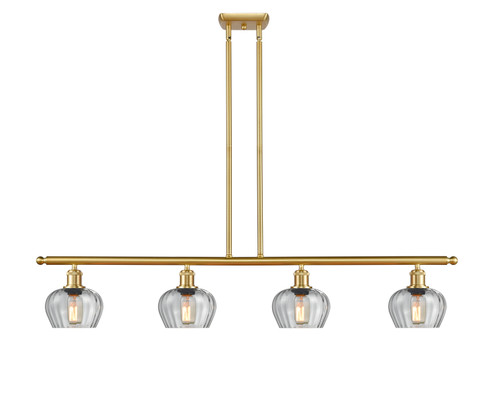 Ballston Four Light Island Pendant in Satin Gold (405|516-4I-SG-G92)