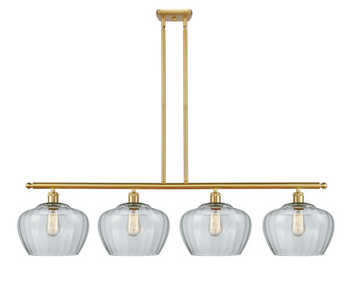 Ballston Four Light Island Pendant in Satin Gold (405|516-4I-SG-G92-L)