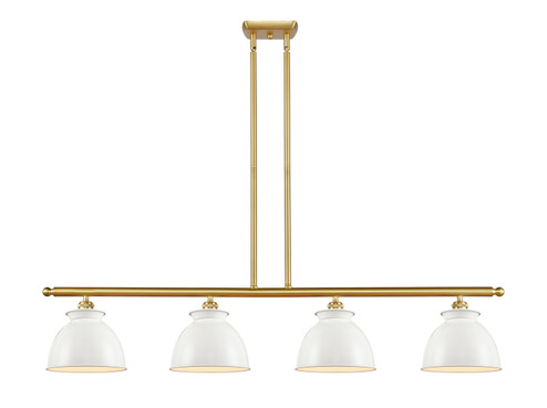 Ballston Four Light Island Pendant in Satin Gold (405|516-4I-SG-M14-W)