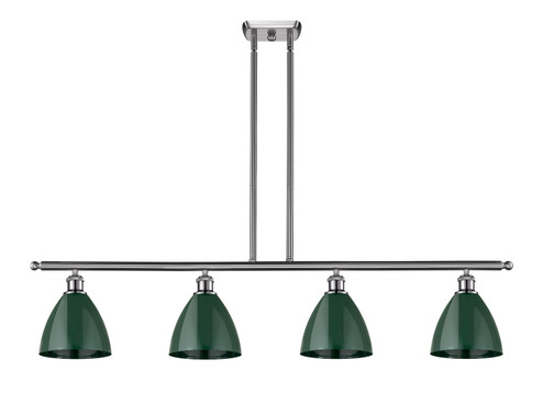 Ballston Four Light Island Pendant in Brushed Satin Nickel (405|516-4I-SN-MBD-75-GR)